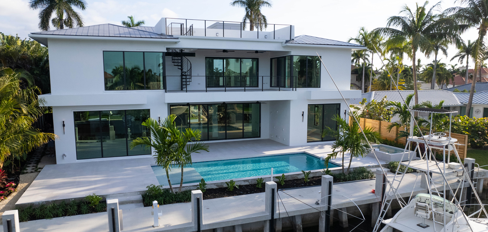 house build on intracoastal waterway